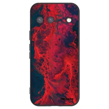 Picasee silikonový černý obal pro Google Pixel 9 - Organic red