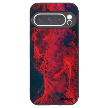Picasee silikonový černý obal pro Google Pixel 9 Pro - Organic red