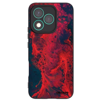 Picasee silikonový černý obal pro Honor 400 Lite 5G - Organic red
