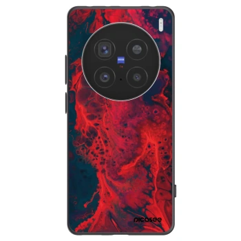 Picasee silikonový černý obal pro Vivo X200 Pro - Organic red