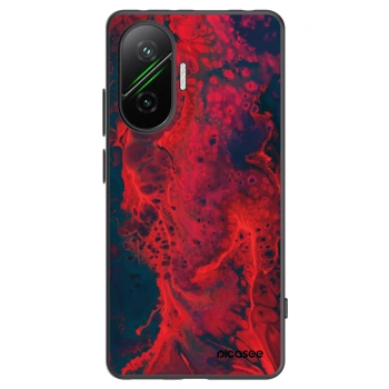 Picasee silikonový černý obal pro Xiaomi Poco F7 5G - Organic red