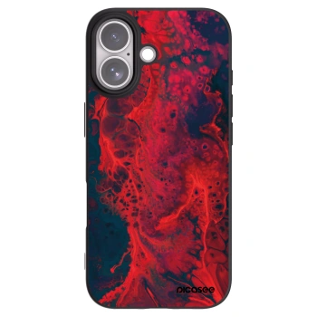 Picasee silikonový černý obal pro Apple iPhone 17 - Organic red