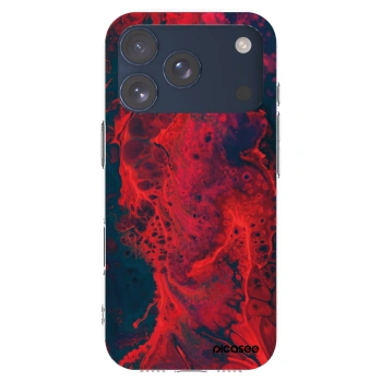 Picasee silikonový průhledný obal pro Apple iPhone 17 Pro - Organic red
