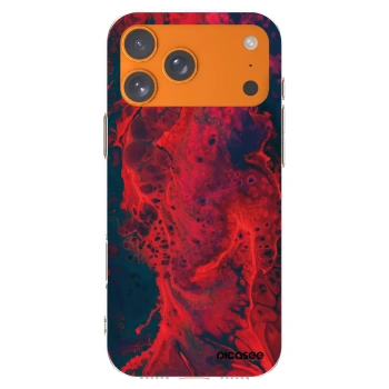 Picasee silikonový průhledný obal pro Apple iPhone 17 Pro Max - Organic red