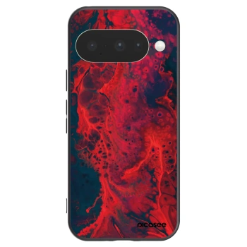Picasee silikonový černý obal pro Google Pixel 10 - Organic red