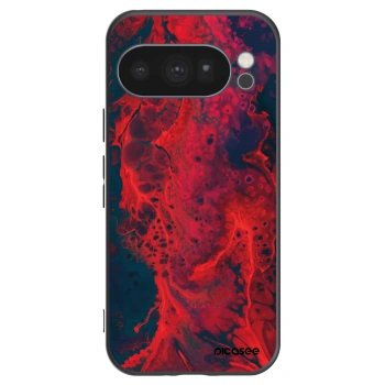 Picasee silikonový černý obal pro Google Pixel 10 Pro - Organic red