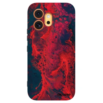 Picasee silikonový černý obal pro Honor 600 - Organic red