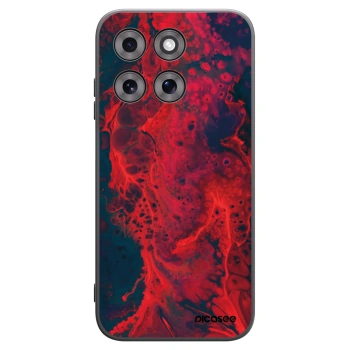 Picasee silikonový černý obal pro Motorola Moto G77 - Organic red