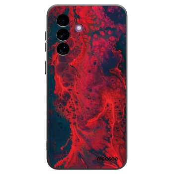 Picasee silikonový černý obal pro Samsung Galaxy A37 - Organic red
