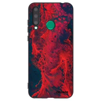Picasee silikonový černý obal pro Honor 20 Lite - Organic red