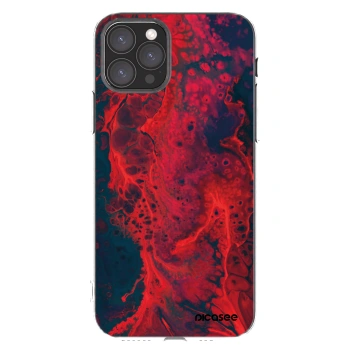Picasee silikonový průhledný obal pro Apple iPhone 11 Pro - Organic red