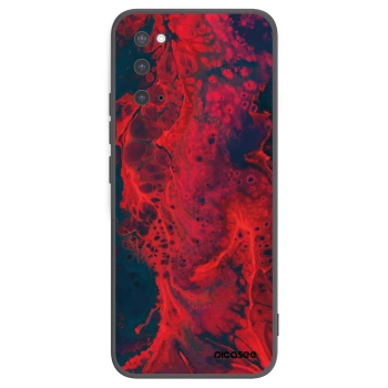Picasee silikonový černý obal pro Samsung Galaxy S20 G980F - Organic red