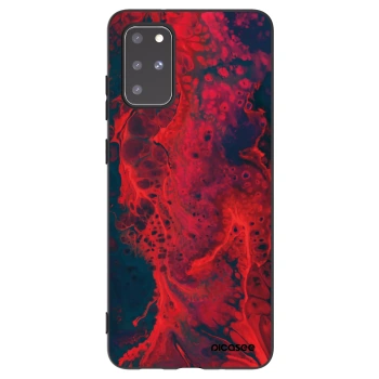 Picasee silikonový černý obal pro Samsung Galaxy S20+ G985F - Organic red
