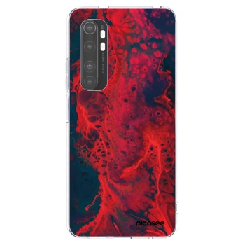 Picasee silikonový průhledný obal pro Xiaomi Mi Note 10 Lite - Organic red