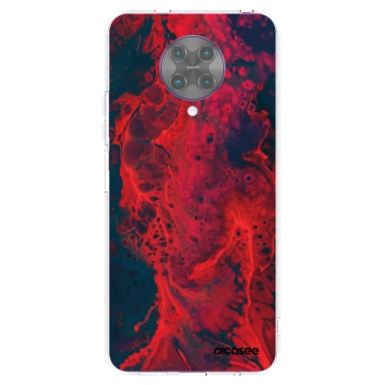 Picasee silikonový průhledný obal pro Xiaomi Poco F2 Pro - Organic red