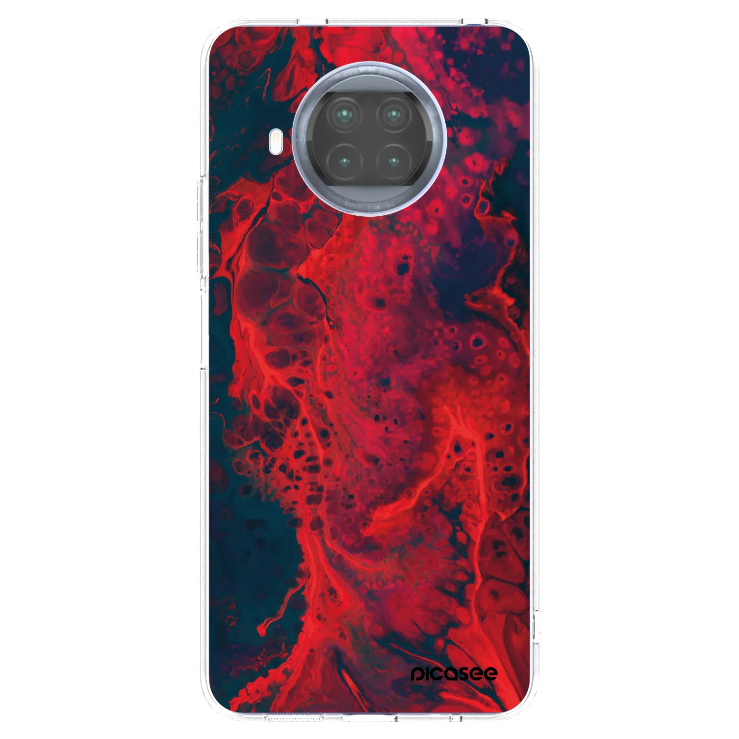 Picasee silikonový průhledný obal pro Xiaomi Mi 10T Lite - Organic red