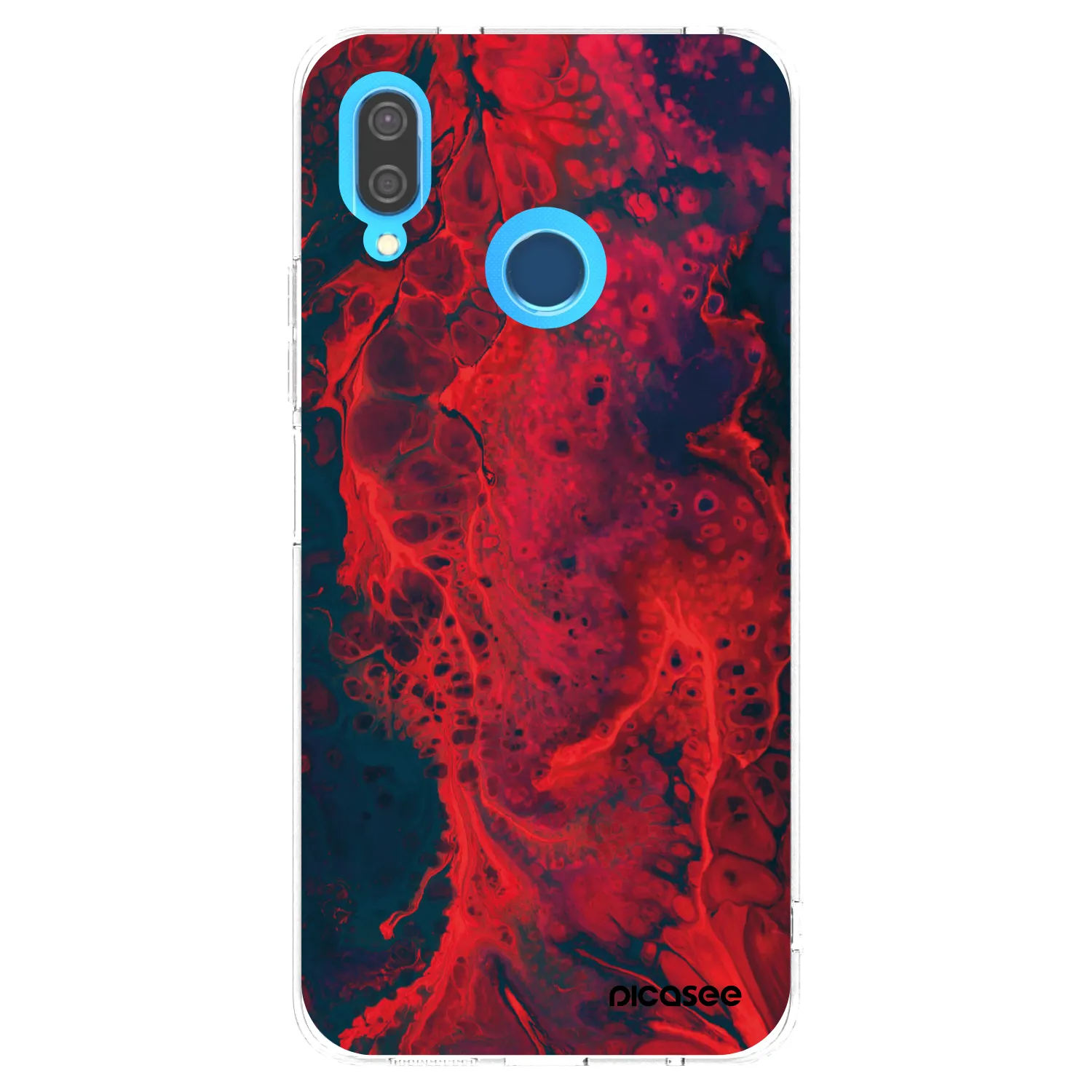 Picasee silikonový průhledný obal pro Huawei P20 Lite - Organic red