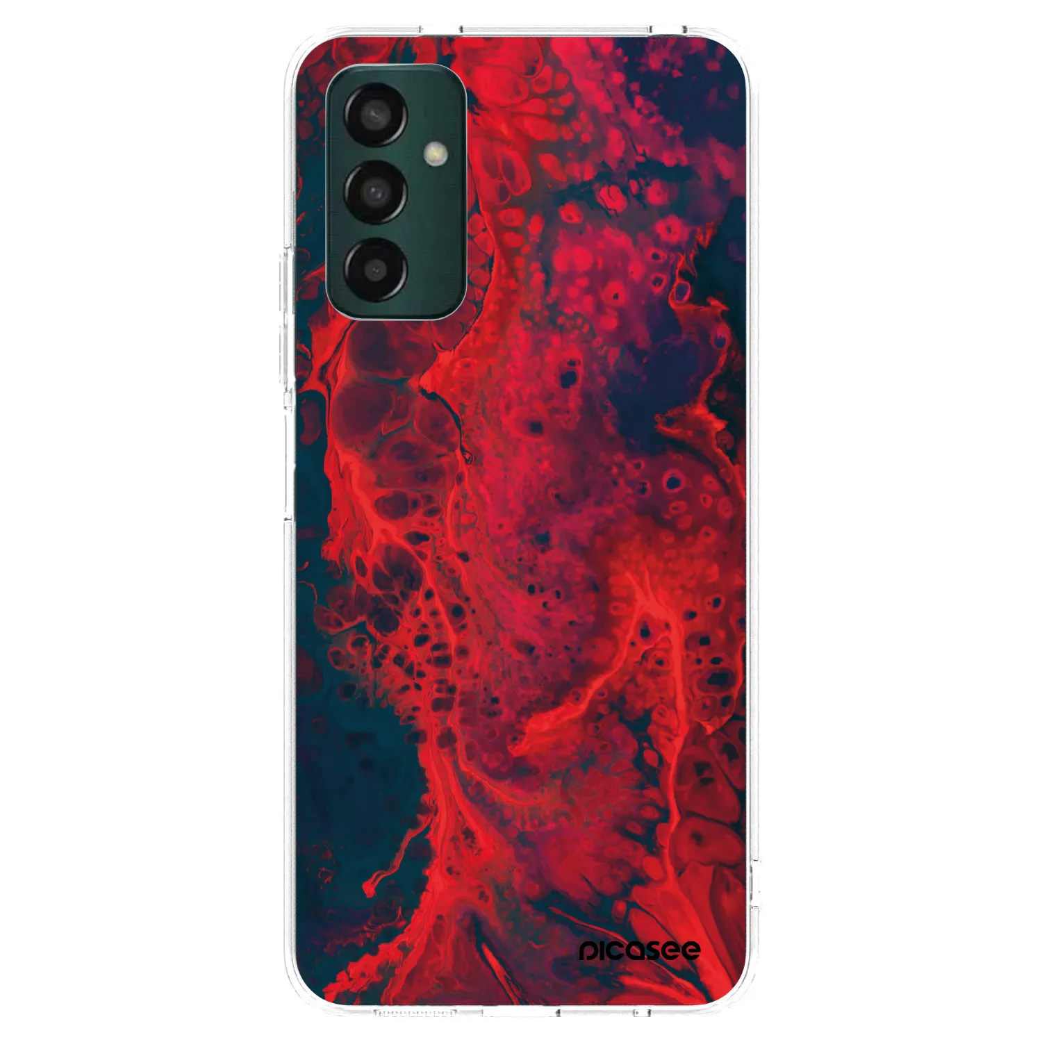 Picasee silikonový průhledný obal pro Samsung Galaxy M23 5G - Organic red