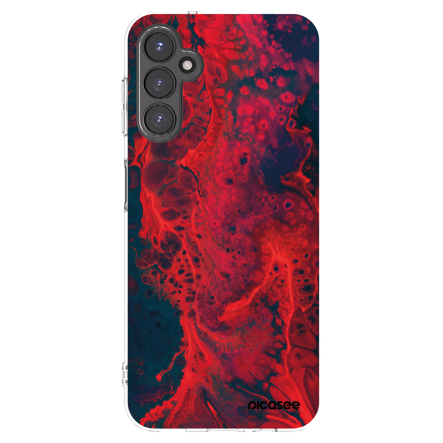 Picasee silikonový průhledný obal pro Samsung Galaxy A14 4G A145R - Organic red