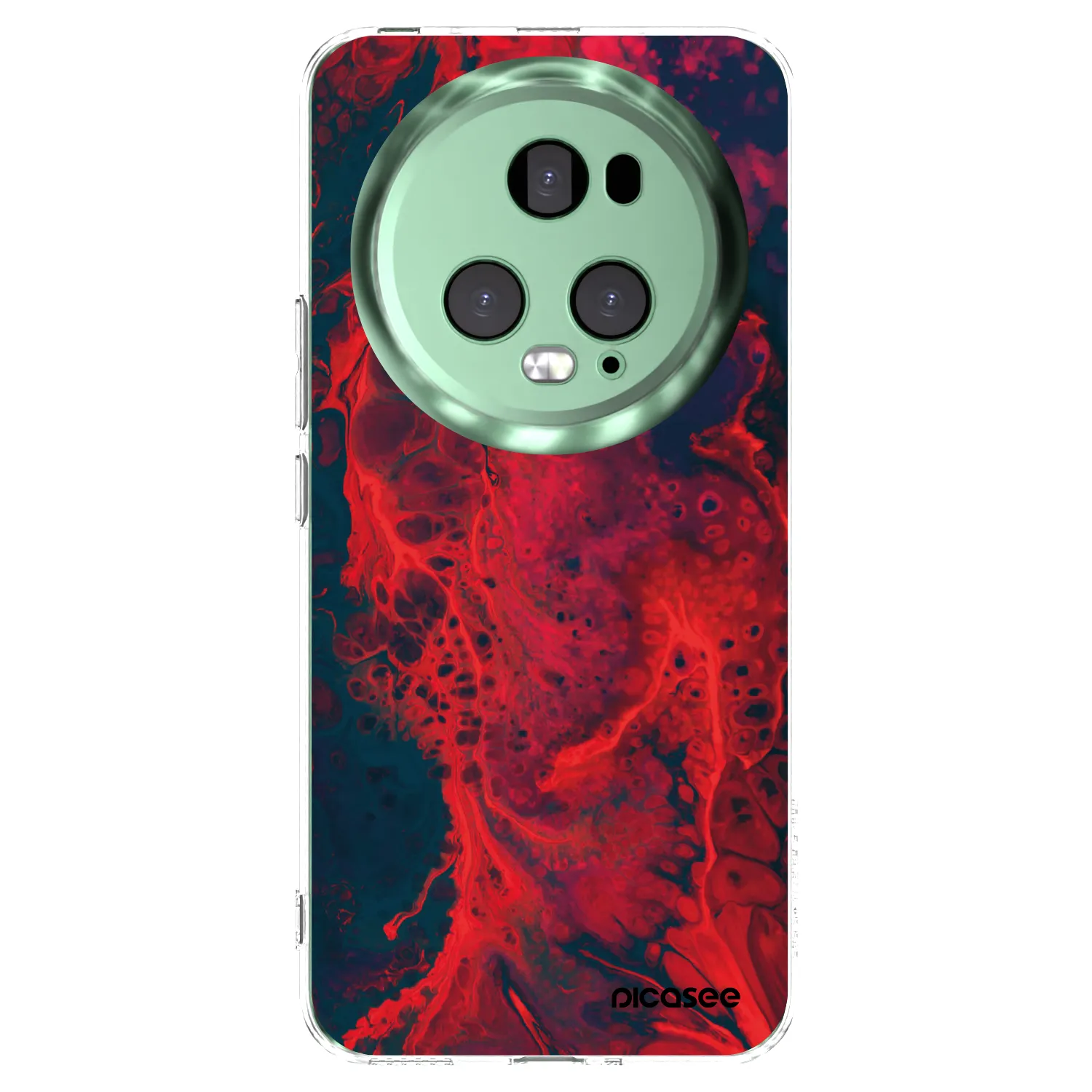 Picasee silikonový průhledný obal pro Honor Magic5 Pro - Organic red
