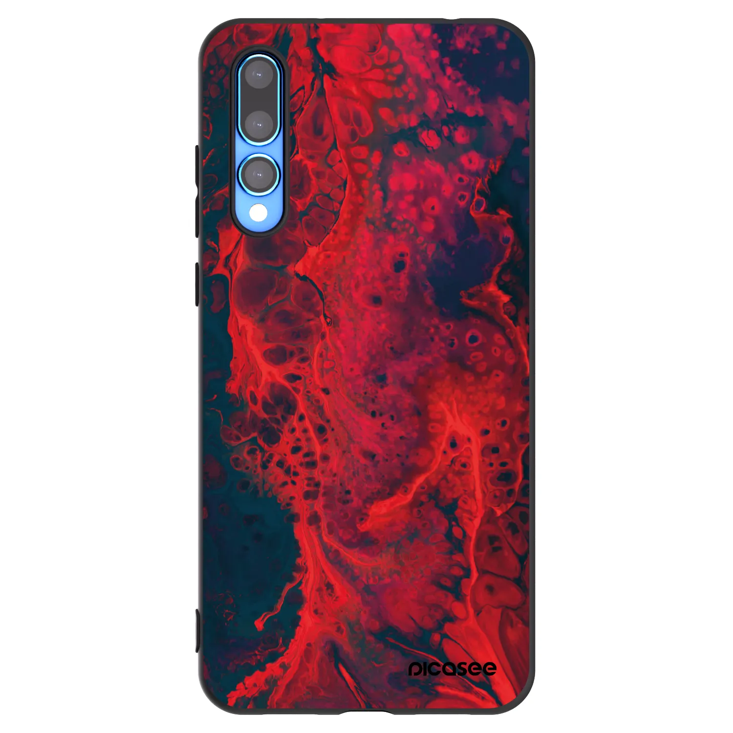 Picasee silikonový černý obal pro Huawei P20 Pro - Organic red