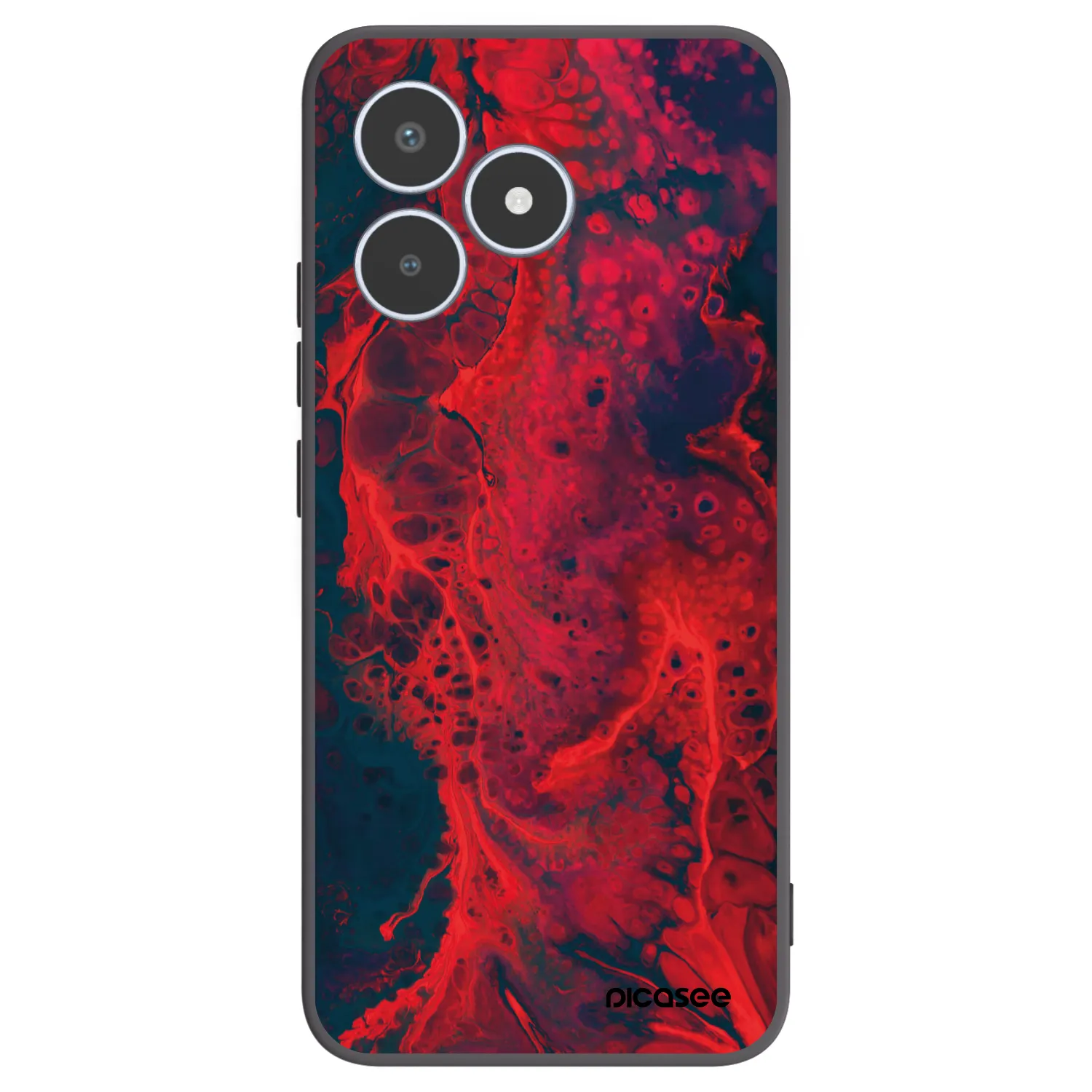 Picasee silikonový černý obal pro Realme C53 - Organic red