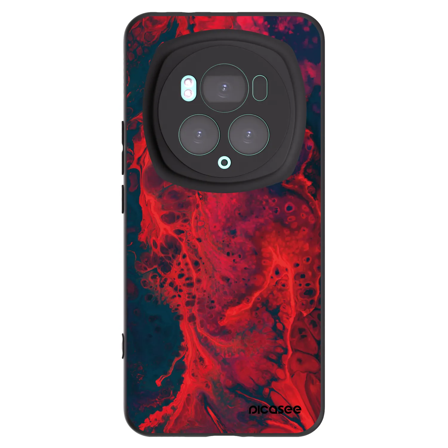 Picasee silikonový černý obal pro Honor Magic6 Pro - Organic red