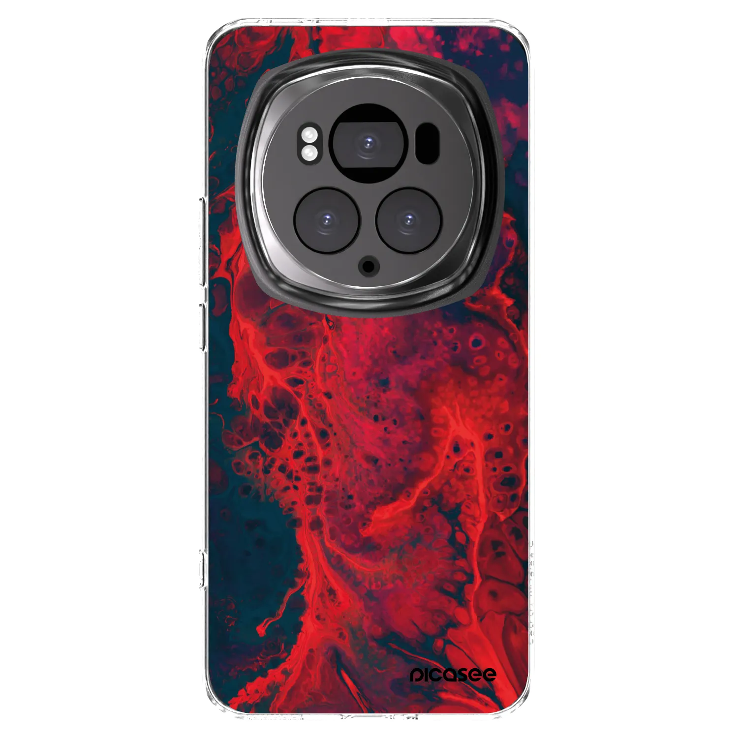 Picasee silikonový průhledný obal pro Honor Magic6 Pro - Organic red