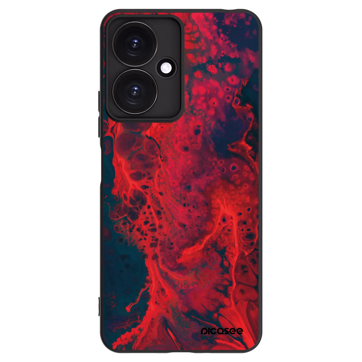 Picasee silikonový černý obal pro Xiaomi Redmi 13C 5G - Organic red