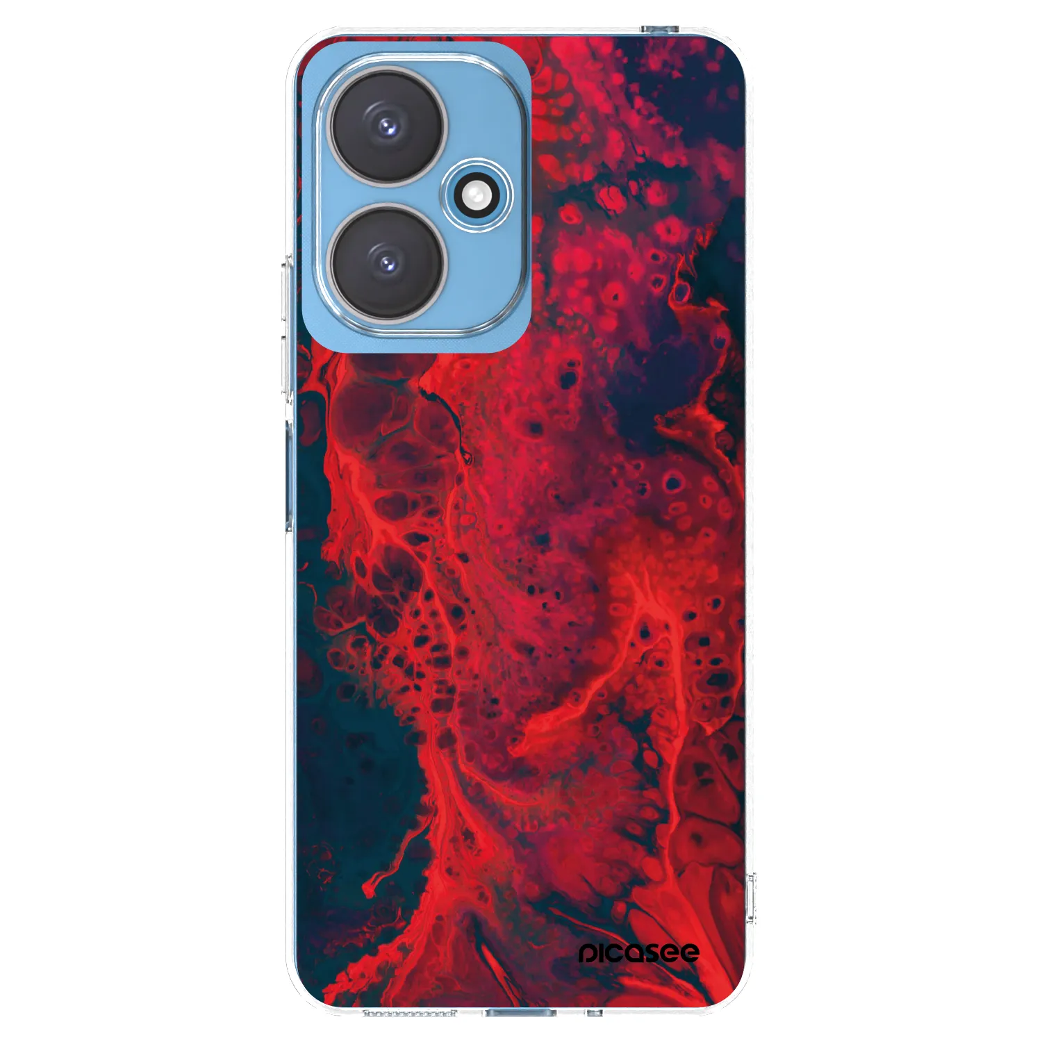 Picasee silikonový průhledný obal pro Xiaomi Redmi 13C 5G - Organic red