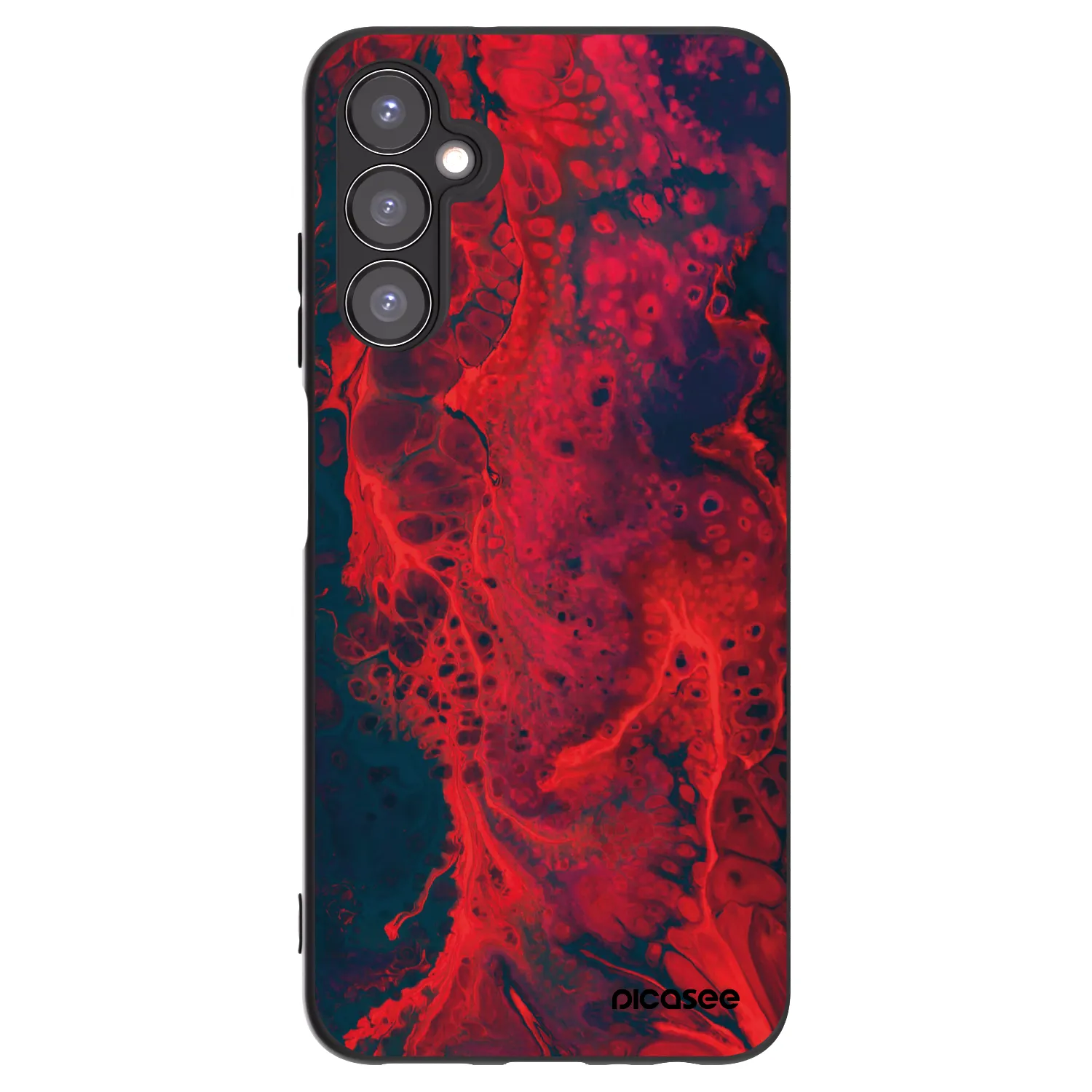 Picasee silikonový černý obal pro Samsung Galaxy A05s A057G - Organic red