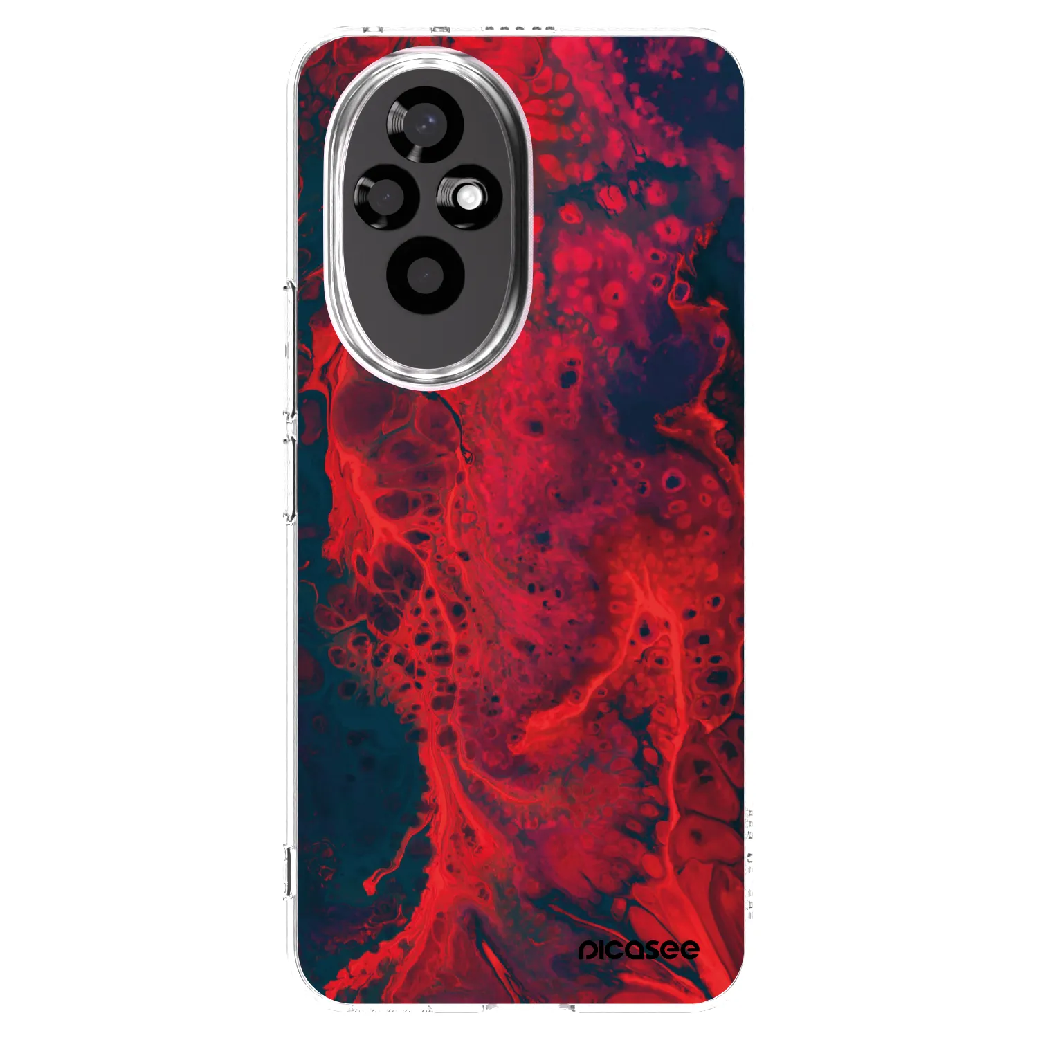 Picasee silikonový průhledný obal pro Honor 200 Pro 5G - Organic red