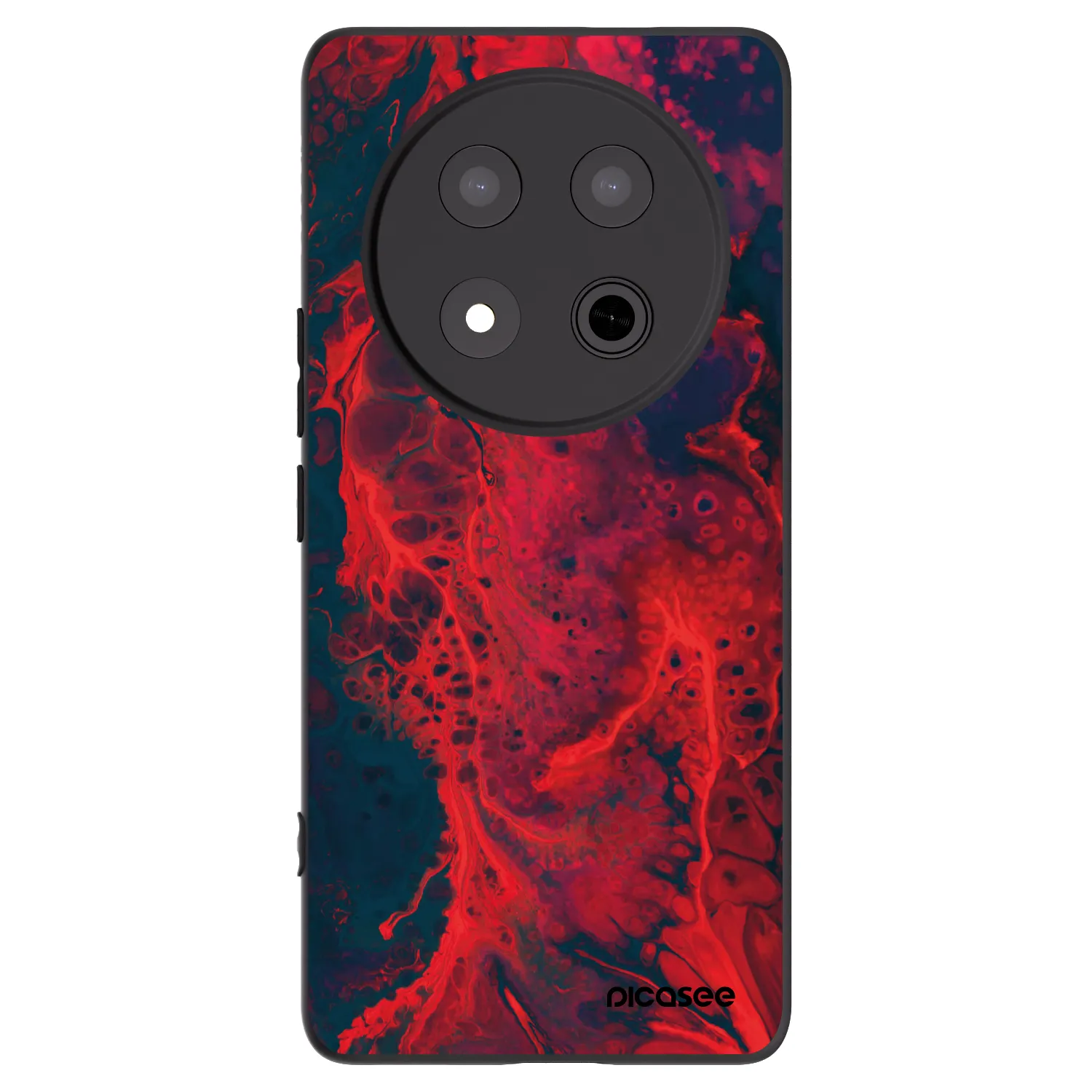 Picasee silikonový černý obal pro Honor Magic7 Lite 5G - Organic red