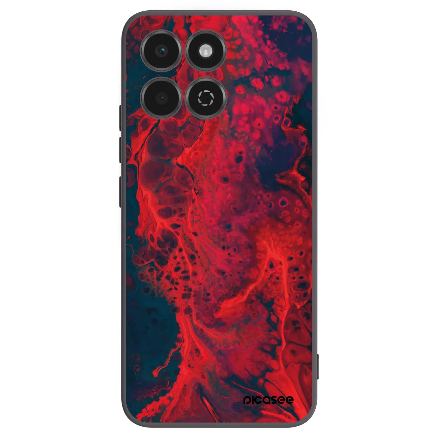 Picasee silikonový černý obal pro Honor 200 Smart 5G - Organic red