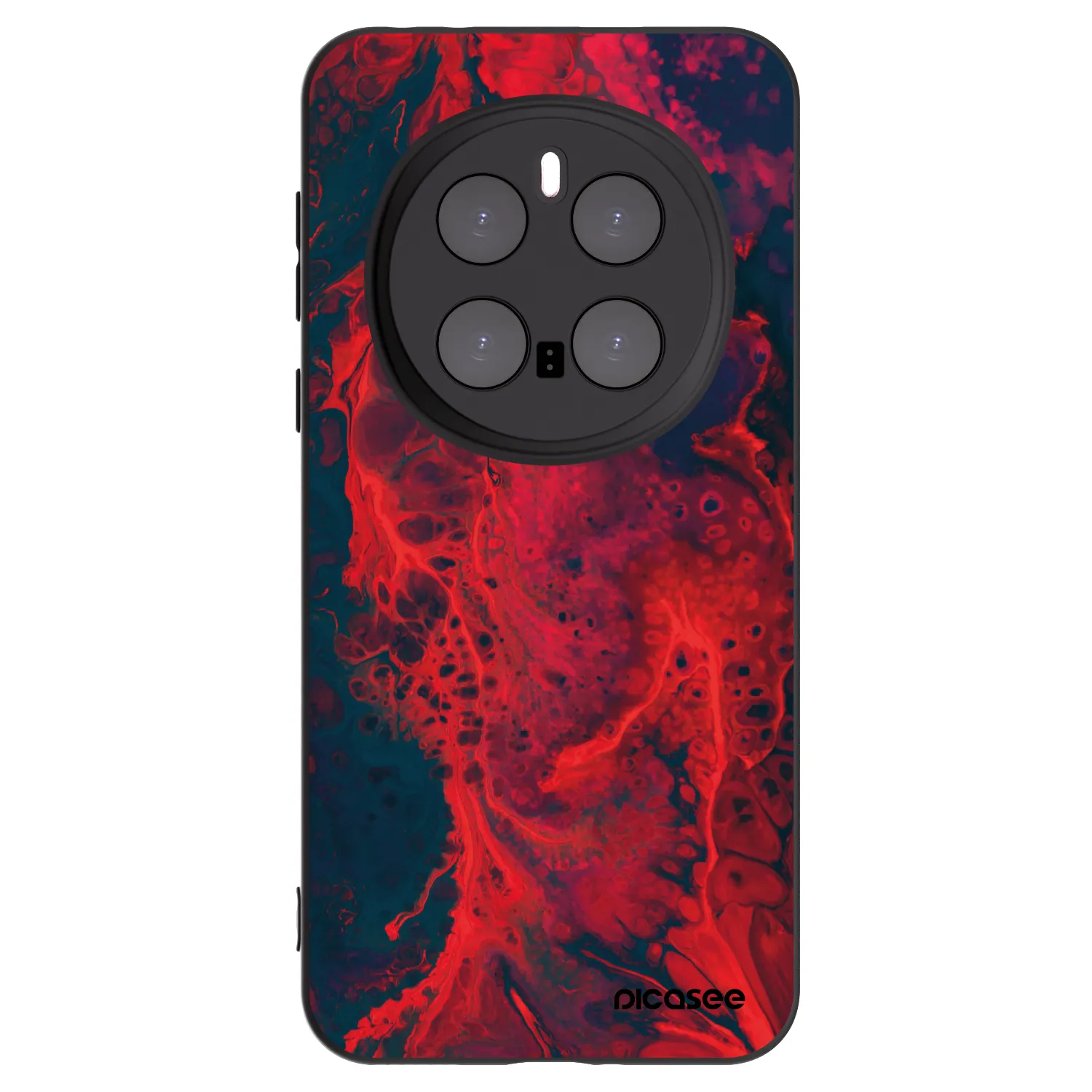 Picasee silikonový černý obal pro Honor Magic7 Pro 5G - Organic red