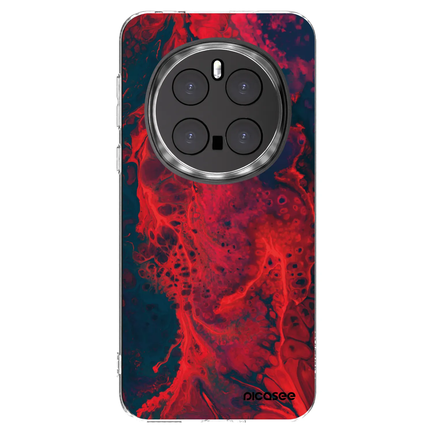 Picasee silikonový průhledný obal pro Honor Magic7 Pro 5G - Organic red