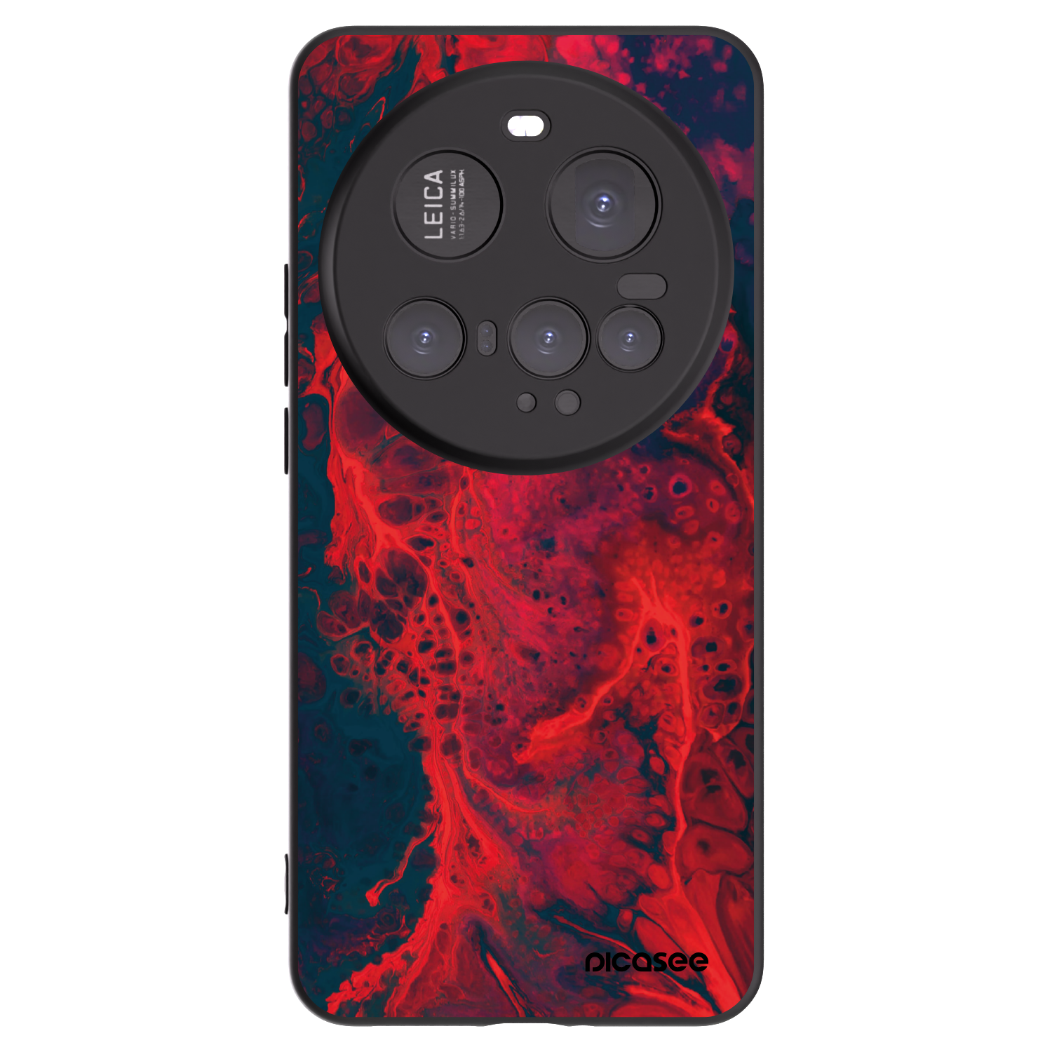 Picasee silikonový černý obal pro Xiaomi 15 Ultra - Organic red