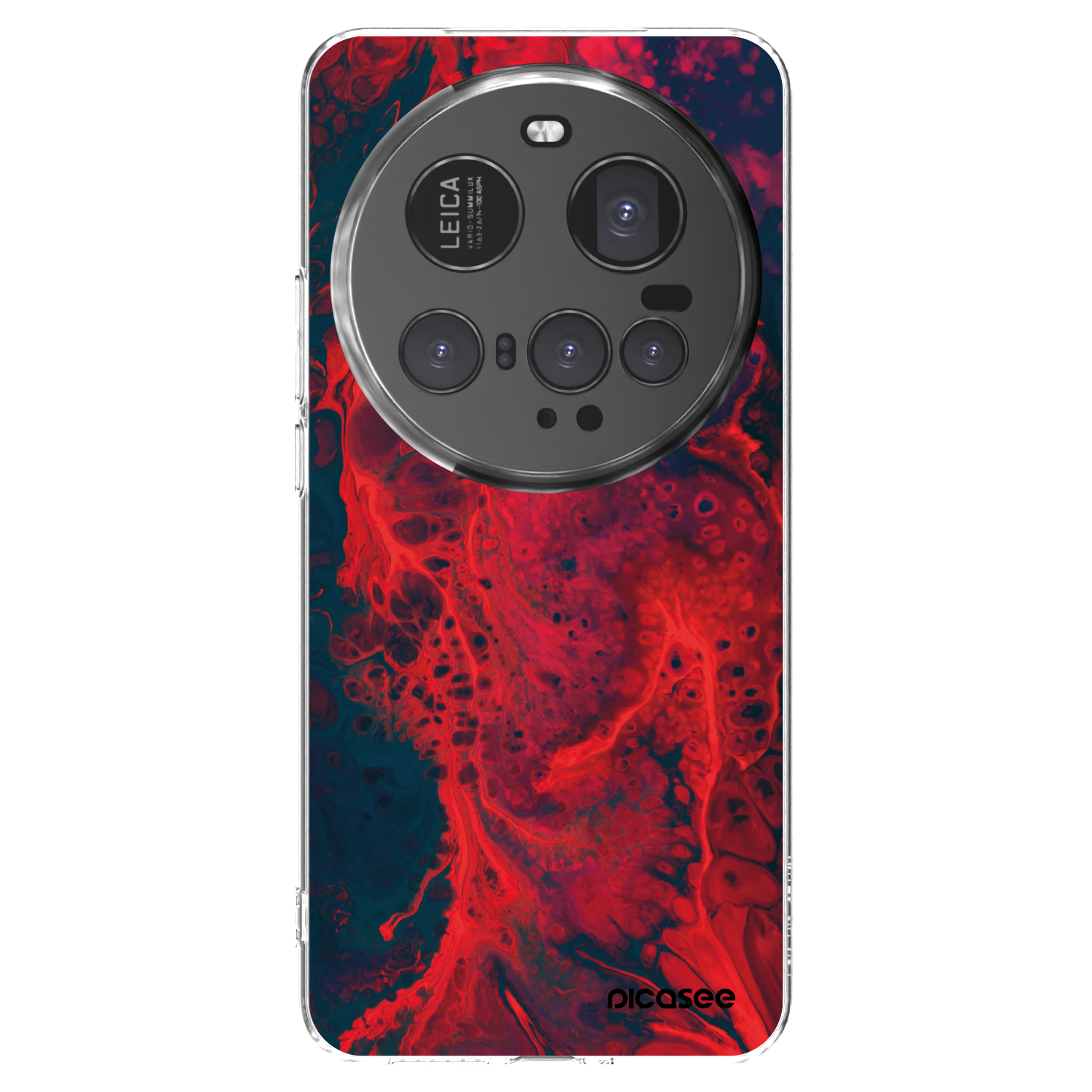 Picasee silikonový průhledný obal pro Xiaomi 15 Ultra - Organic red