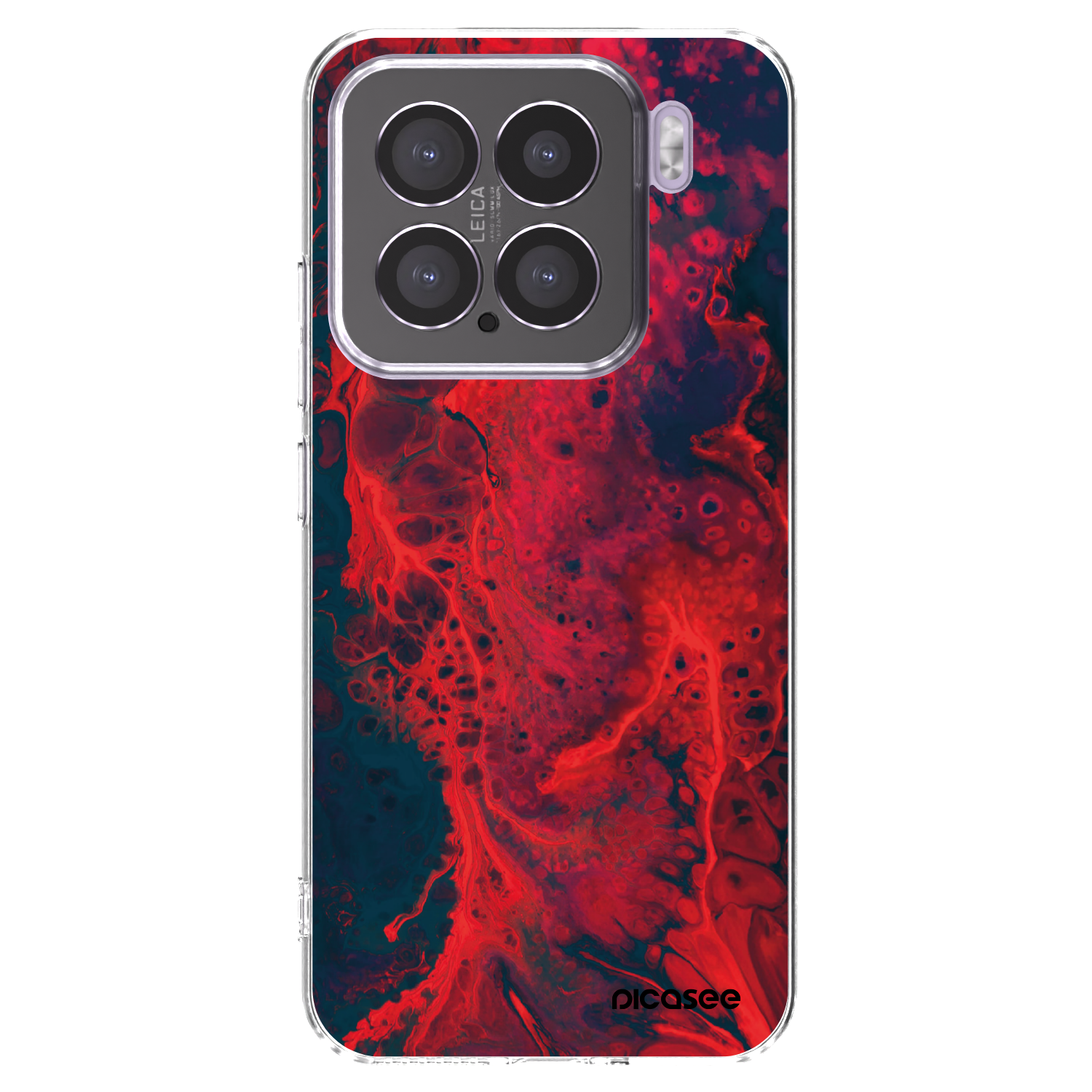 Picasee silikonový průhledný obal pro Xiaomi 15 - Organic red