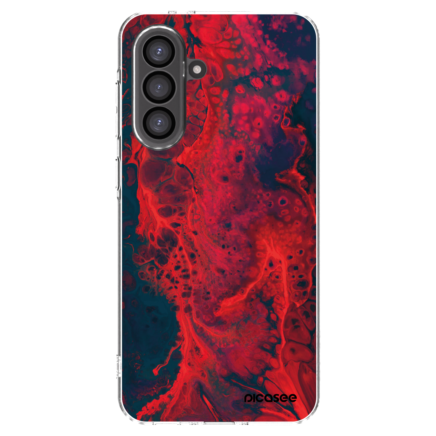 Picasee silikonový průhledný obal pro Samsung Galaxy A36 5G - Organic red