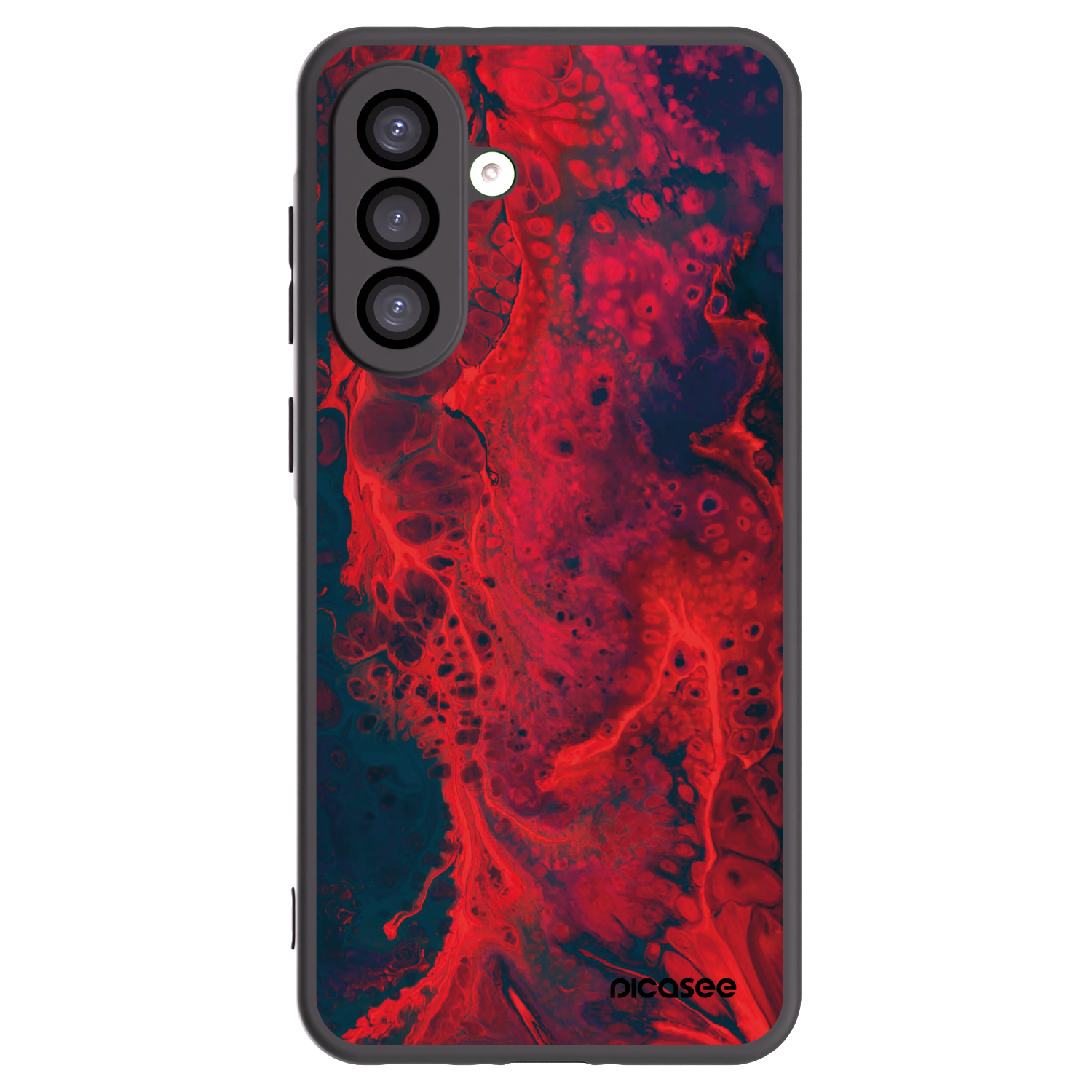 Picasee silikonový černý obal pro Samsung Galaxy A26 5G A266B - Organic red