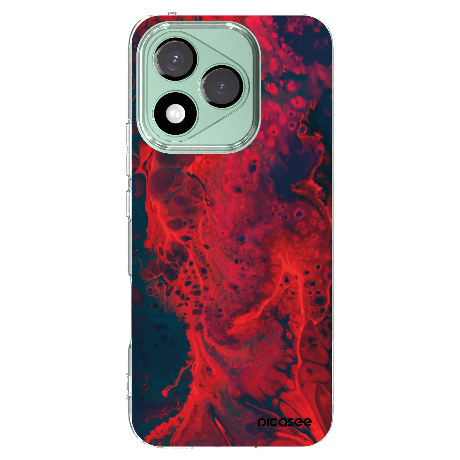 Picasee silikonový průhledný obal pro Honor 400 Lite 5G - Organic red