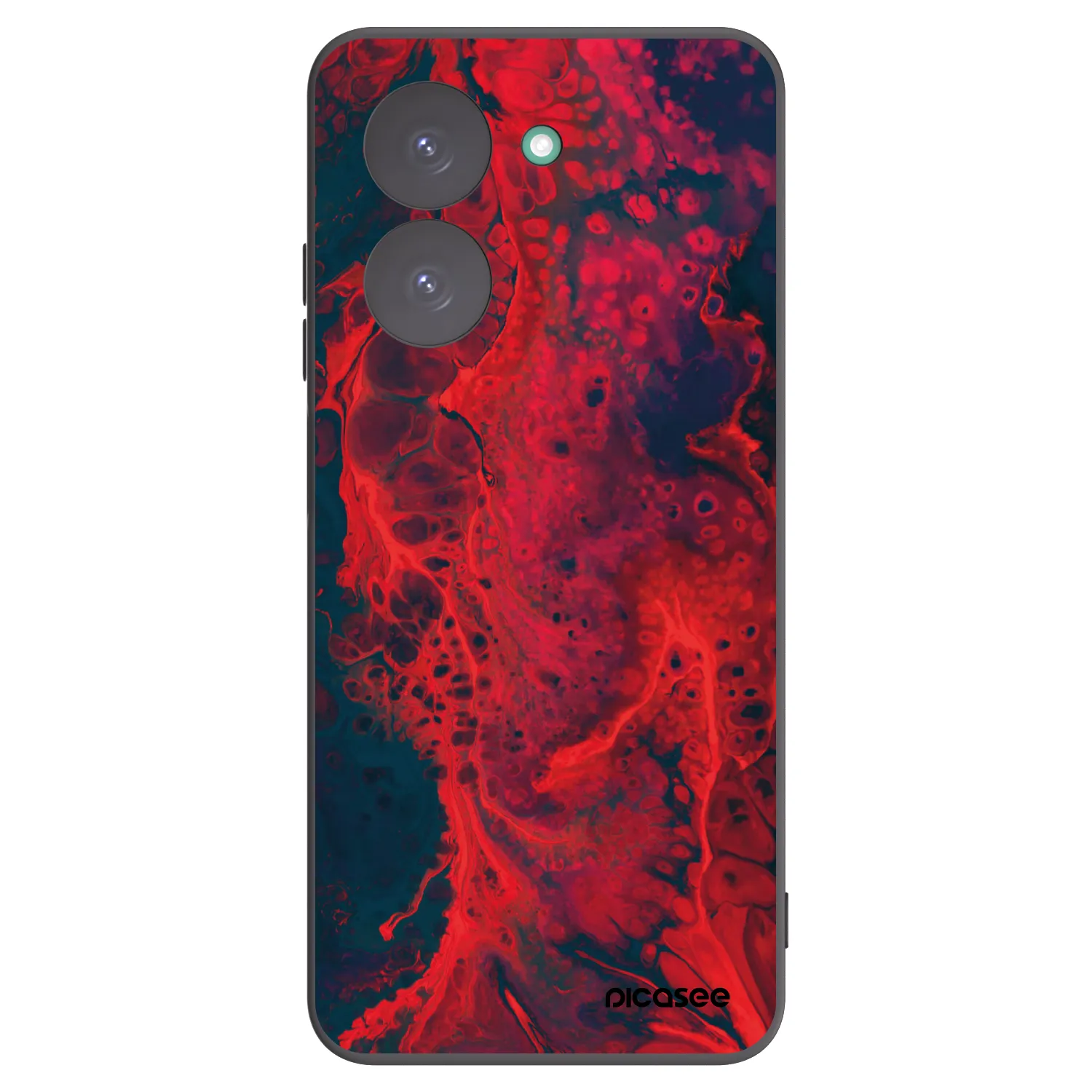 Picasee silikonový černý obal pro Xiaomi Redmi A5 - Organic red
