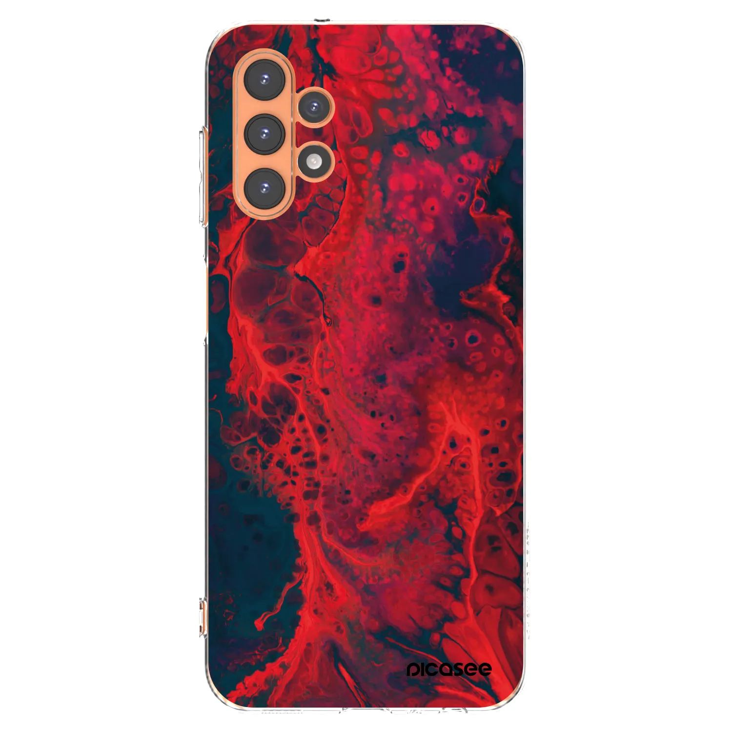 Picasee silikonový průhledný obal pro Samsung Galaxy A13 5G - Organic red