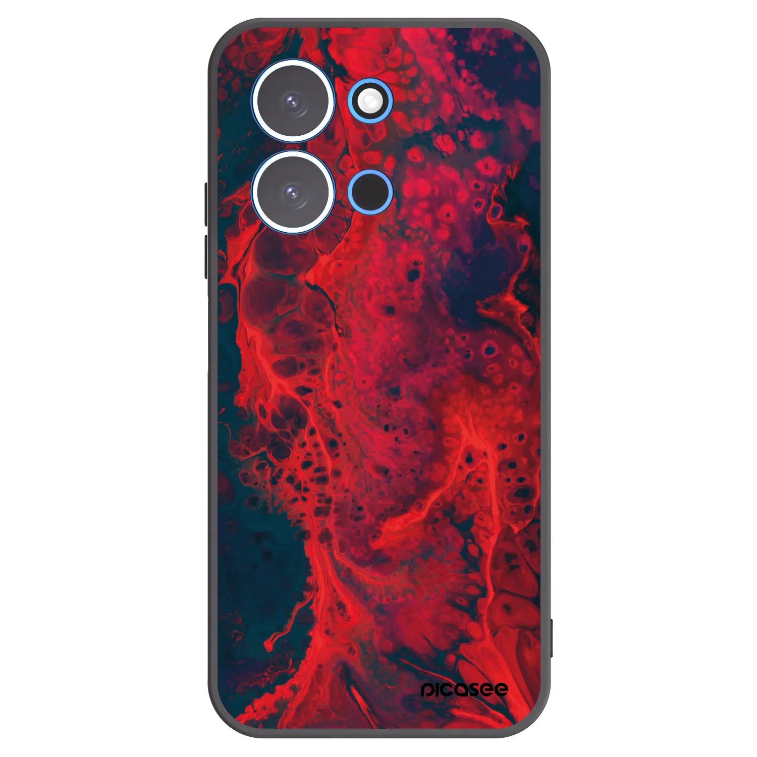Picasee silikonový černý obal pro Xiaomi Redmi 15C 4G - Organic red
