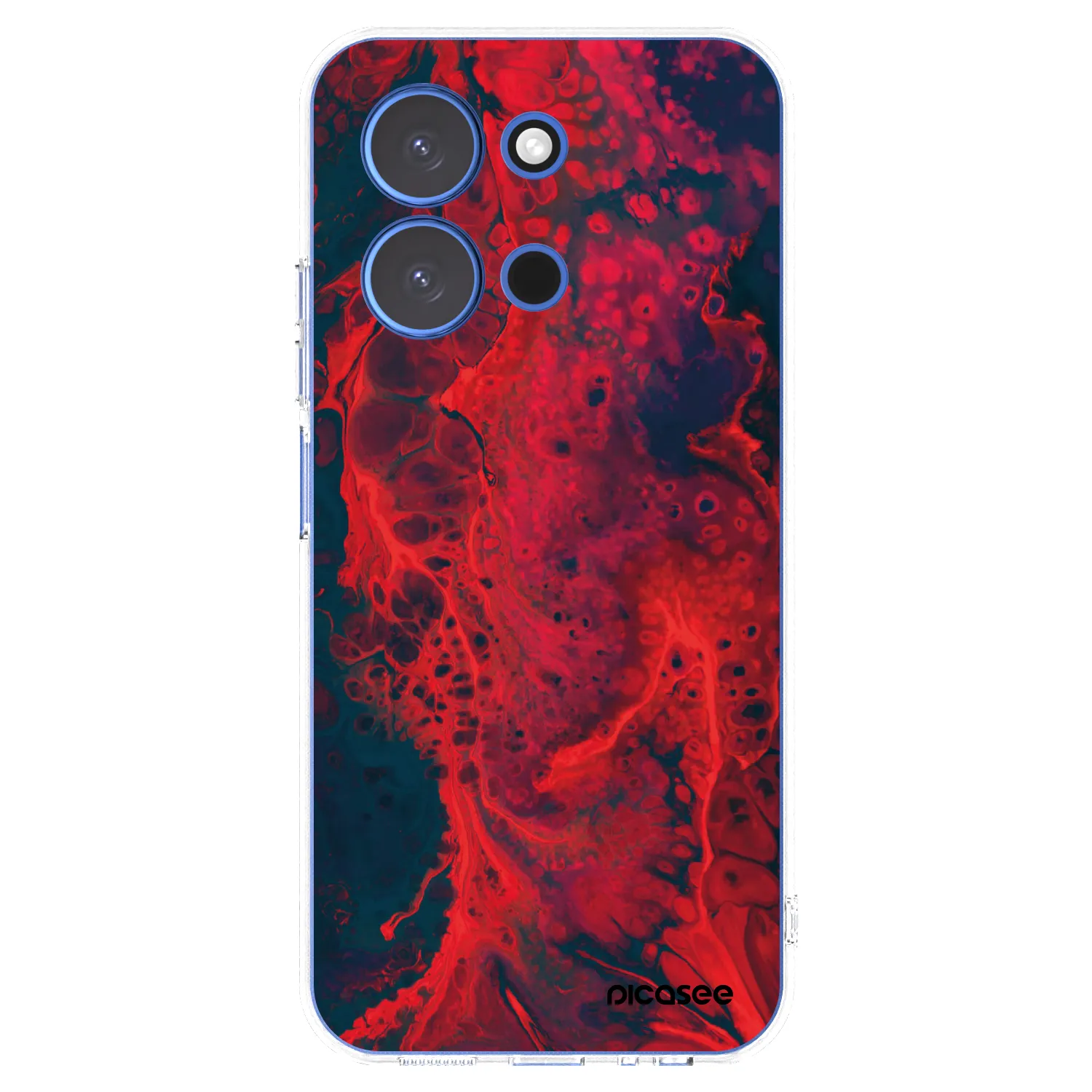 Picasee silikonový průhledný obal pro Xiaomi Redmi 15C 4G - Organic red