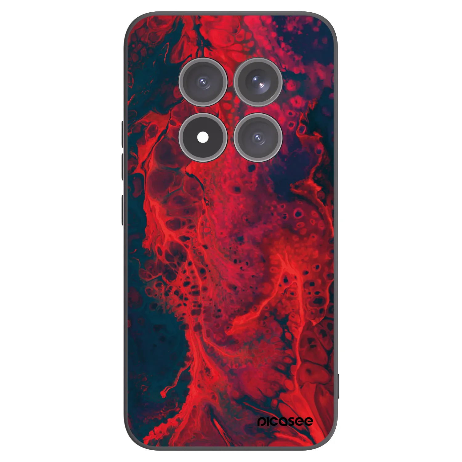 Picasee silikonový černý obal pro Xiaomi Redmi Note 15 Pro+ - Organic red