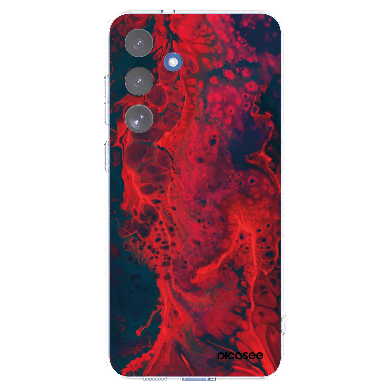 Picasee silikonový průhledný obal pro Samsung Galaxy S25 FE 5G - Organic red