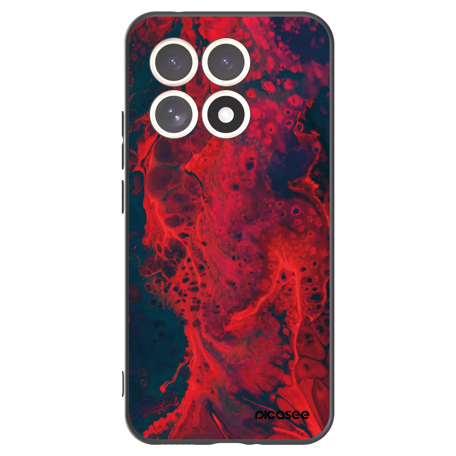 Picasee silikonový černý obal pro Xiaomi 15T - Organic red