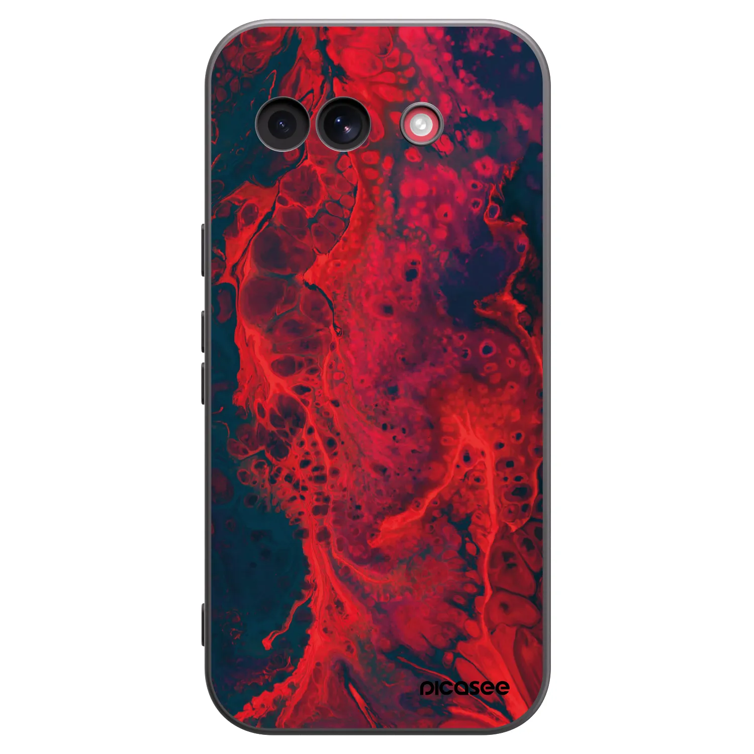 Picasee silikonový černý obal pro Google Pixel 10a - Organic red